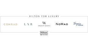 Hilton Impresario logo now Hilton for Luxury logo for Belle Vie Travel preferred partner programs.