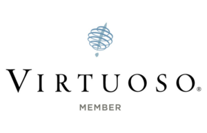 Virtuoso travel network logo for Belle Vie Travel hotel booking perks.