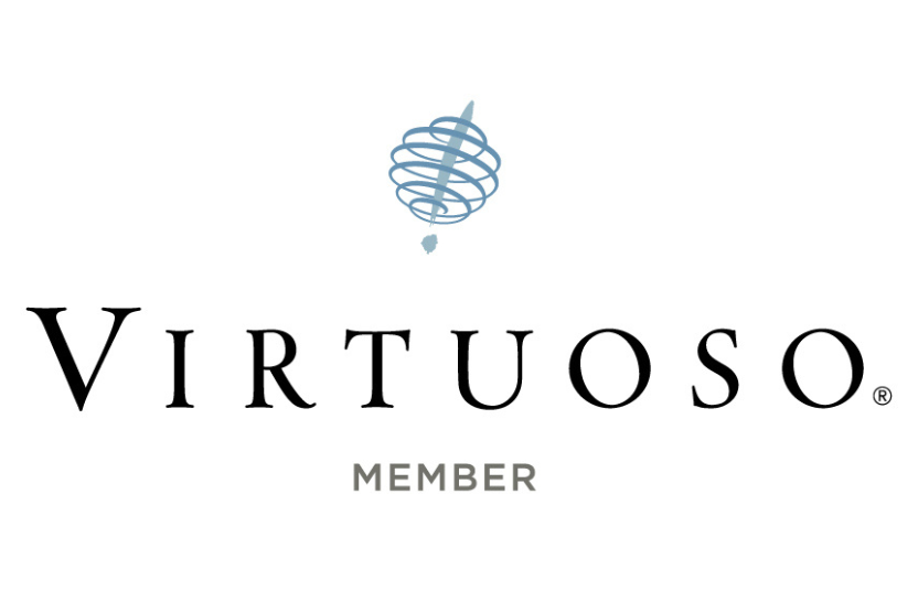 Virtuoso travel network logo for Belle Vie Travel hotel booking perks.